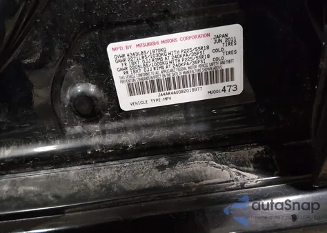 2011 Mitsubishi Outlander Sport Se z USA, uszkodzony, nr VIN JA4AR4AU0BZ018977